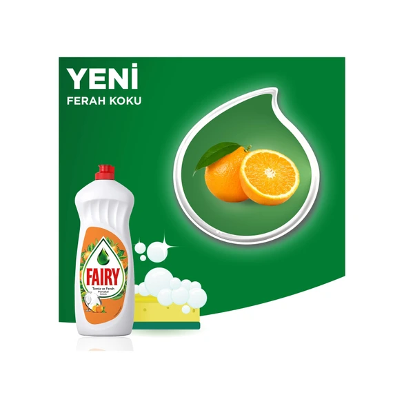 Fairy Portakal Kokulu Sıvı Bulaşık Deterjanı 4 x 650 ML - Resim 6