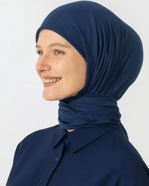 Konfor Eşarp – 195x85 cm – 4 Mevsim Kullanım – Terletmez, Kaymaz, Pamuk Polyester Karışımlı Rahat Eşarp - Resim 9