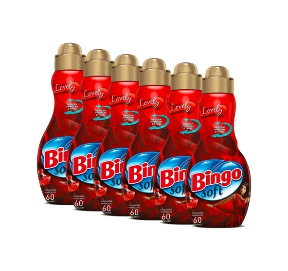 Bingo Soft Konsantre Çamaşır Yumuşatıcısı Lovely 6 x 1440 ML - 2