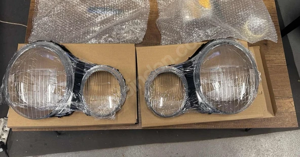 Mercedes W210 1995-1999 Xenon Uyumlu Far Camı Seti (Çizgisiz Tip - Makyajsız Model) - Resim 4