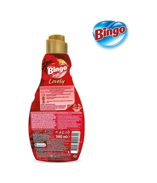 Bingo Soft Konsantre Çamaşır Yumuşatıcısı Lovely 1440 Ml X 6 Adet 6'lı Set - 4