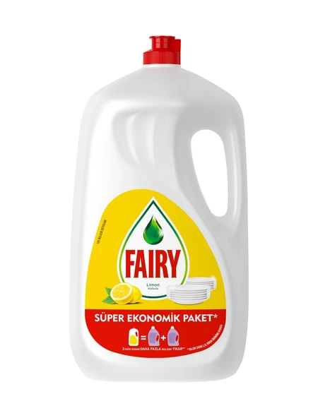 Fairy 2600 ml Sıvı Bulaşık Deterjanı Süper Ekonomik Paket Limon K - Resim 2