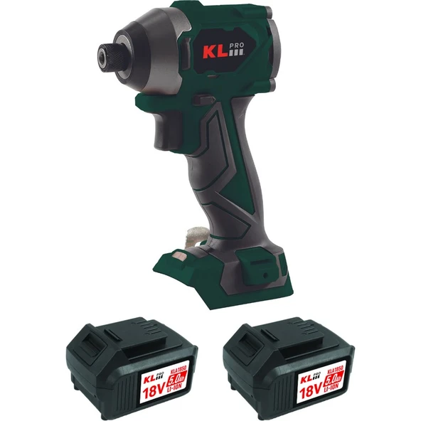 KL Pro  KLDV18BH-50 18V/5.0 Ah 220NM Kömürsüz Şarjlı Torklu Darbeli Vidalama - 1