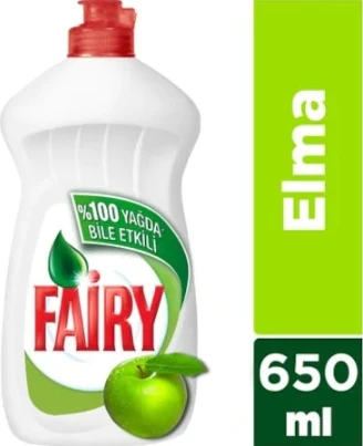 Fairy Elma Kokulu Sıvı Bulaşık Deterjanı 6 x 650 ML ürün görseli