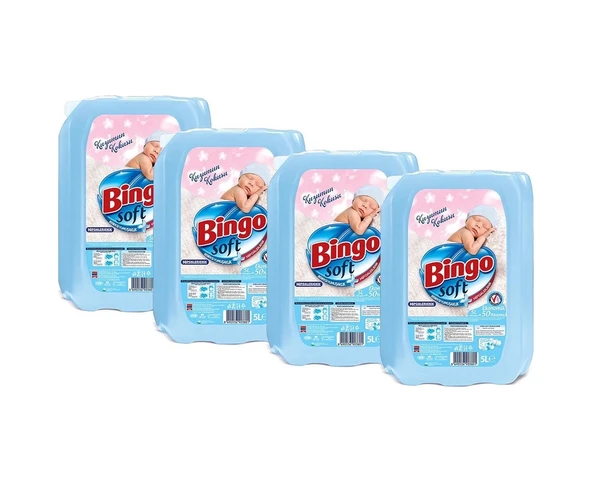 Bingo Soft Çamaşır Yumuşatıcısı Kuzumun Kokusu 5 L Ekonomi Paketi 4'Lü - 2