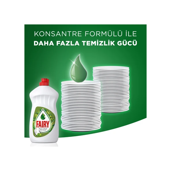 Fairy Elma Kokulu Sıvı Bulaşık Deterjanı 4 x 650 ML - Resim 3
