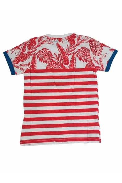 İrem Çocuk Giyim Erkek Çocuk Yazı Ve Çizgi Desenli  T-Shirt - 2