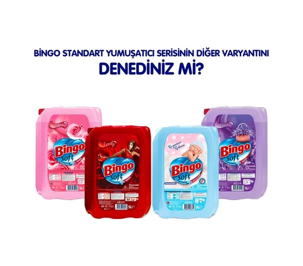 Bingo Soft Çamaşır Yumuşatıcısı Sensitive 4 x 5 L - 4