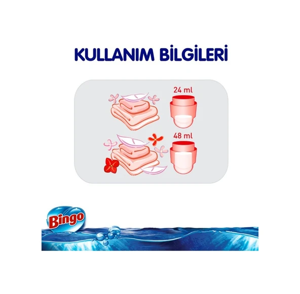 Bingo Soft Konsantre Çamaşır Yumuşatıcısı Lovely 6 x 1440 ML - 7