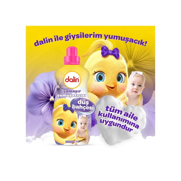 Dalin Çamaşır Yumuşatıcı Konsantre 1500ml Düş Bahçesi 3 Lü Set 3'lü Set - 3