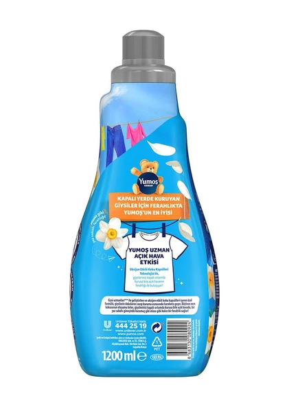 Yumoş Extra Açık Hava Etkisi Nergis Çamaşır Yumuşatıcısı 3 x 1200 ML - 8