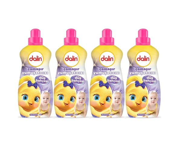 Dalin Çamaşır Yumuşatıcı Konsantre 1500ml Düş Bahçesi 4 Lü Set 4'lü Set