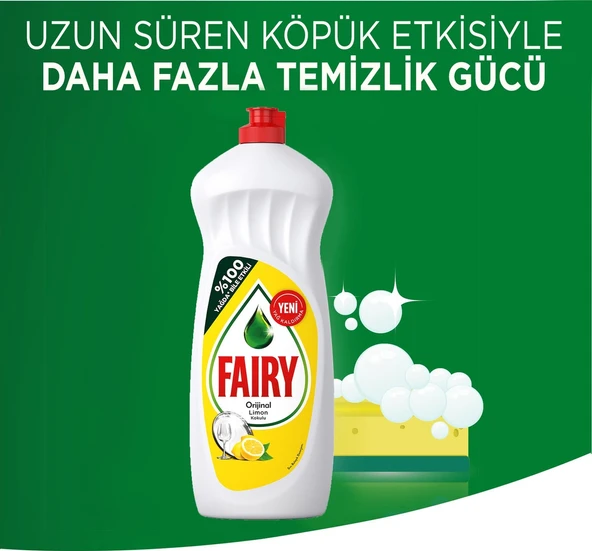 Fairy Limon Kokulu Elde Sıvı Bulaşık Deterjanı 5 x 650 ML - Resim 5