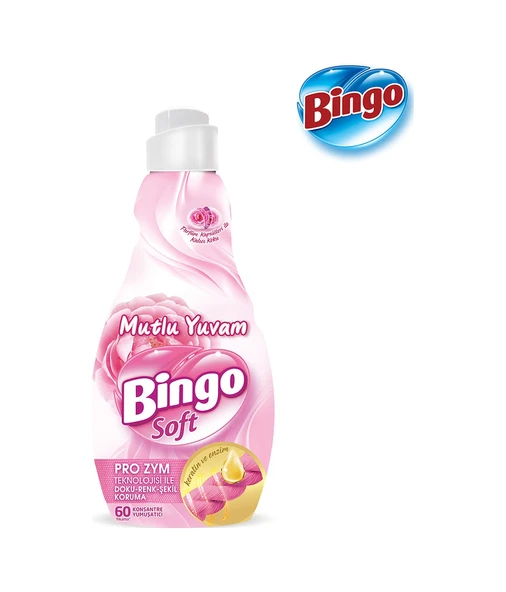 Bingo Soft Mutlu Yuvam Konsantre Çamaşır Yumuşatıcısı 4 x 1440 ML - 3