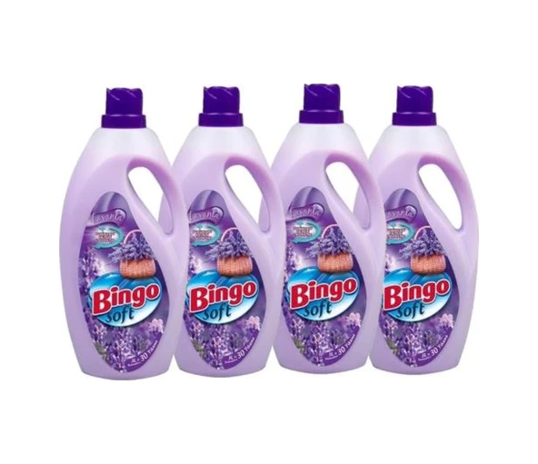 Bingo Soft Çamaşır Yumuşatıcısı Lavanta 4 x 3 L