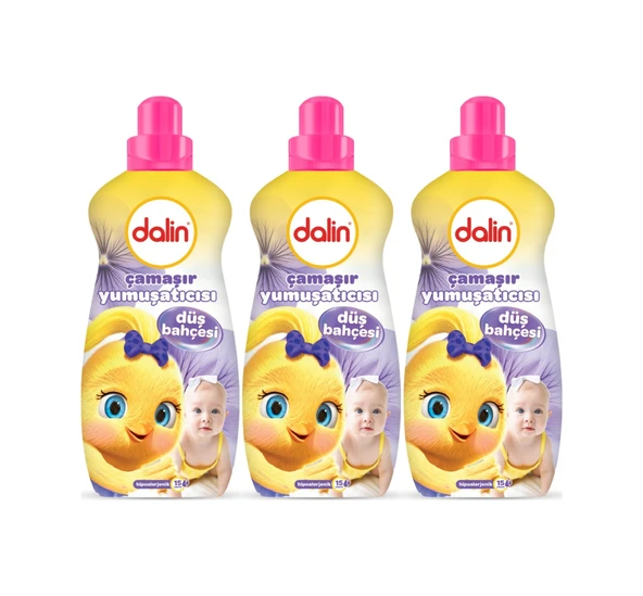 Dalin Çamaşır Yumuşatıcı Konsantre 1500ml Düş Bahçesi 3 Lü Set 3'lü Set