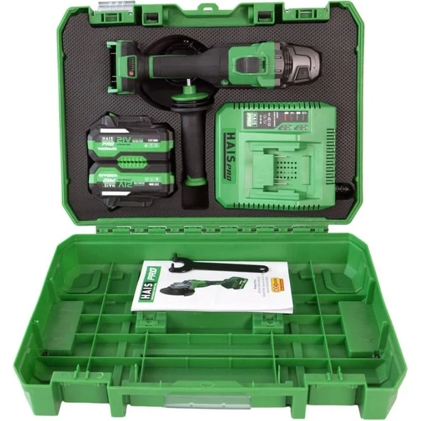 Haispro JM-125A Profesyonel Akülü Taşlama Makinası 21 V 4.0 Ah - 4
