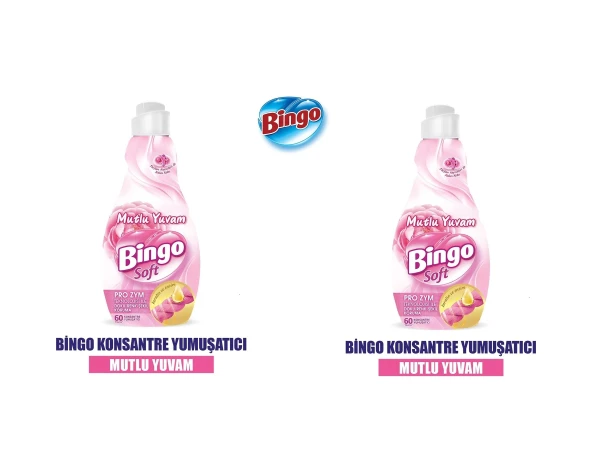 Bingo Soft Konsantre Çamaşır Yumuşatıcısı Mutlu Yuvam 2 x 1440 ML - 3