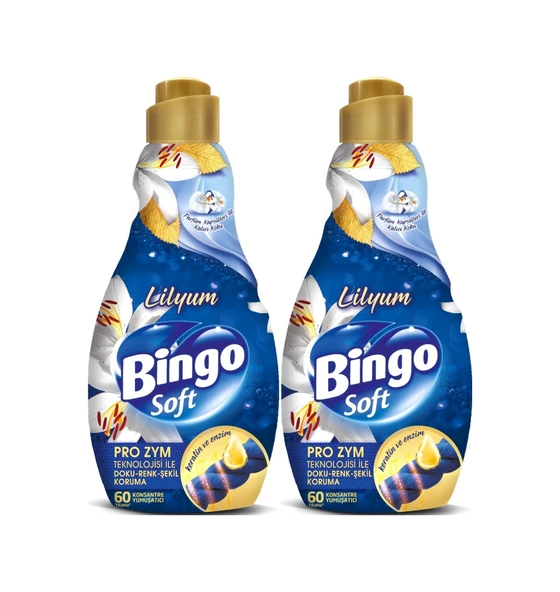 Bingo Soft Çamaşır Yumuşatıcı Konsantre 1440ml Lilyum 2 Li Set 2'li Set ürün görseli