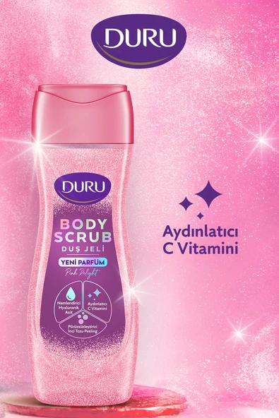 Duru Body Scrub Pink Delight & Ice Light Duş Jeli 2x450 Ml Diğer - 6