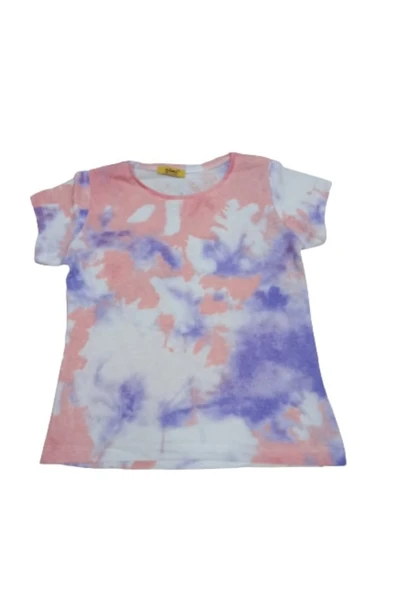 İrem Çocuk Giyim Kız Çocuk Batik Desen Tişört