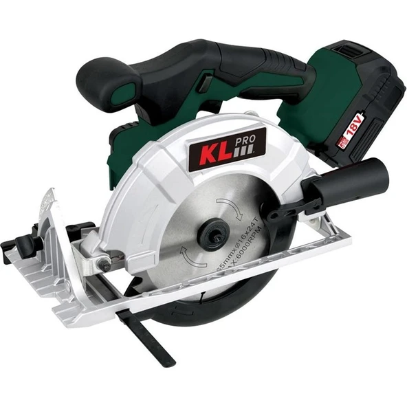 KL Pro KLDAT18B-50 18VOLT/5.0AH Li-Ion Kömürsüz Profesyonel Daire Testere ürün görseli 1