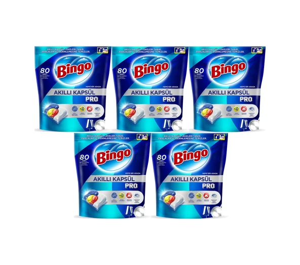 Bingo Akıllı Kapsül Pro Bulaşık Makinesi Deterjanı Tablet 400adet ürün görseli