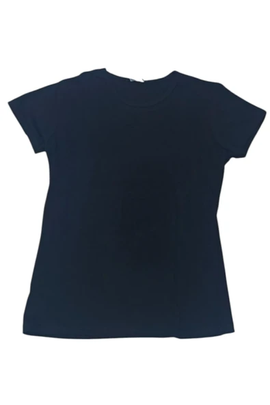 İrem Çocuk Giyim Erkek Çocuk /Kız Çocuk Düz Siyah Renk Likralı Tişört