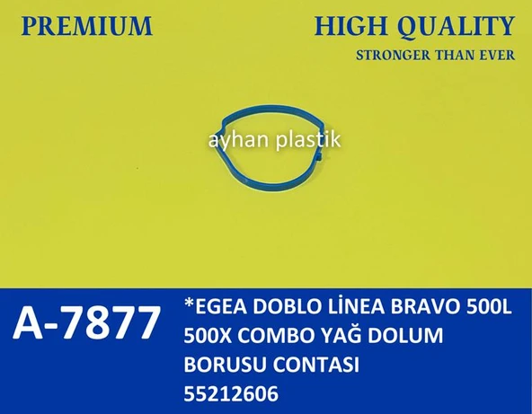 YAĞ DOLUM BORUSU CONTASI EGEA DOBLO LİNEA BRAVO 500L 50010 COMBO 55212606 (5 ADET) ürün görseli