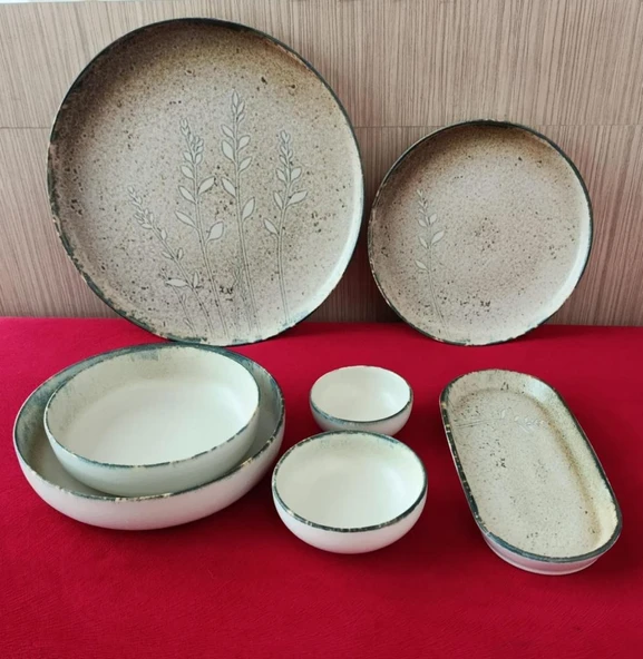 KÜTAHYA PORSELEN MODERNA 30 PARÇA YEMEK TAKIMI 1090 ürün görseli