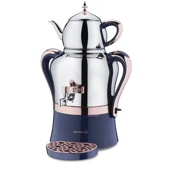 Korkmaz A843-01 Hanedan Inox Rosegold 2000 W Elektrikli Semaver ürün görseli 1