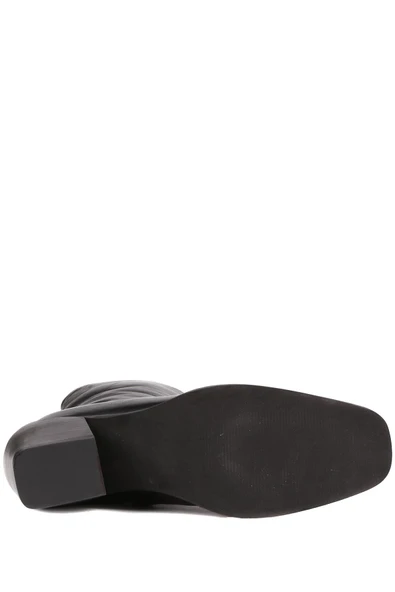 Stato - Siyah Hakiki Deri Topuklu Kadın Bot 25-1581 - Resim 6