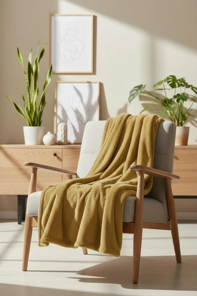 Pufina | Tavşan Tüyü Dokulu Peluş TV Battaniyesi & Koltuk Şalı | 140x190 - 11