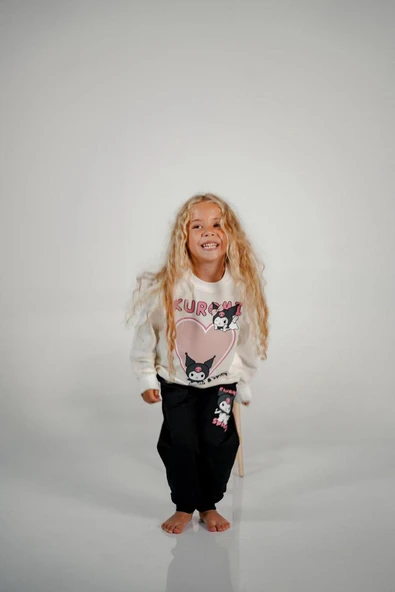 Cg Kids Kuromi Baskılı 2 Iplik Kız Çocuk Alt Üst Süper Tarz Takım - 2