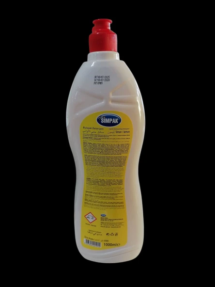 Simpak Sıvı Bulaşık Deterjanı 1000 Ml Limon Kokulu - Resim 2