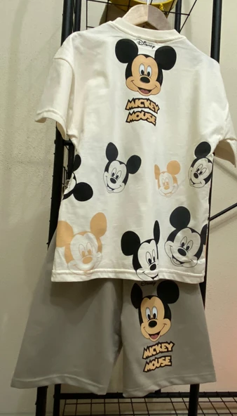 Cg Kids Mickey Mouse Mükemmel Baskı Kaliteli Erkek Çocuk Alt Üst Takım - 4
