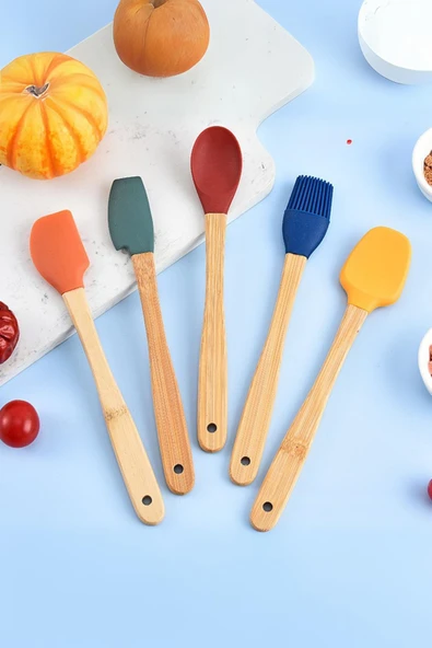 5’li Silikon Spatula Seti 21 cm ürün görseli