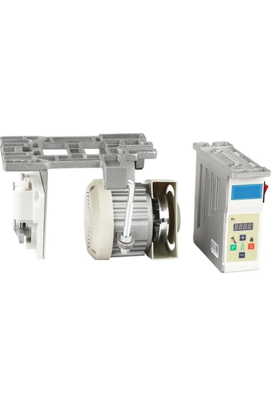 750W Sanayi Dikiş Makinaları Overlok Düz Reçme Uyumlu Sessiz Güçlü Hız Ayarlı Kayışlı Servo Motor - Resim 2
