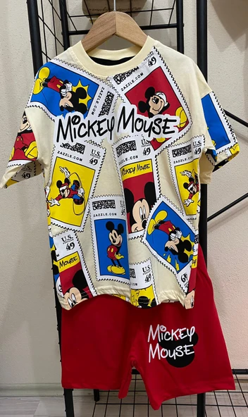 Cg Kids Mickey Mouse Baskılı Erkek Çocuk Alt Üst Takım - 5