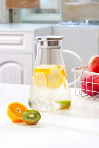 Borosilikat Cam Sürahi Karaf 1,5 lt ürün görseli 1