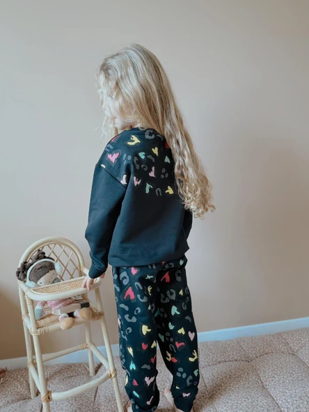 Cg Kids Leopar Desenli  Kız Çocuk Eşofman Takımı - 4