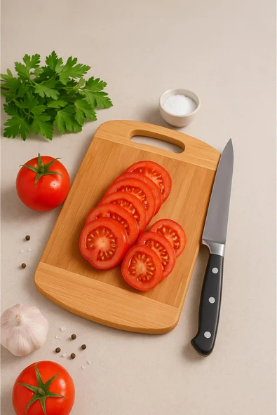 Bambu Kesme Tahtası Küçük Boy 22×32 cm ürün görseli 1