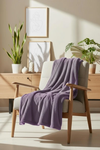 Pufina | Tavşan Tüyü Dokulu Peluş TV Battaniyesi & Koltuk Şalı | 140x190 - 7