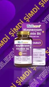 Wellcare Magnesium Vitamin B6 120 Tablet - Resim 2