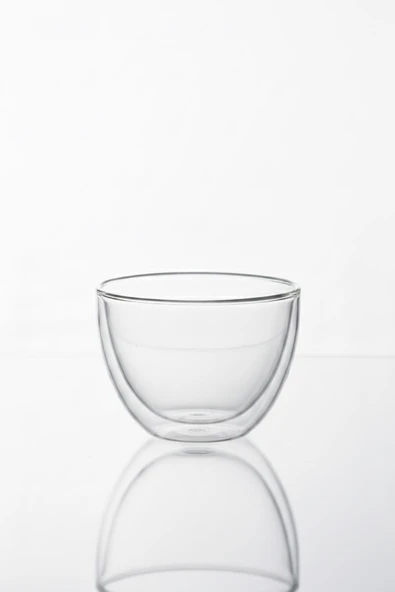 Çift Cidarlı Cam Kase 250 ml 10 cm - Resim 5