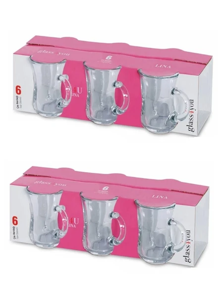 Kulplu Çay Bardağı 12'li Set Paşabahçe Glass you - Resim 5