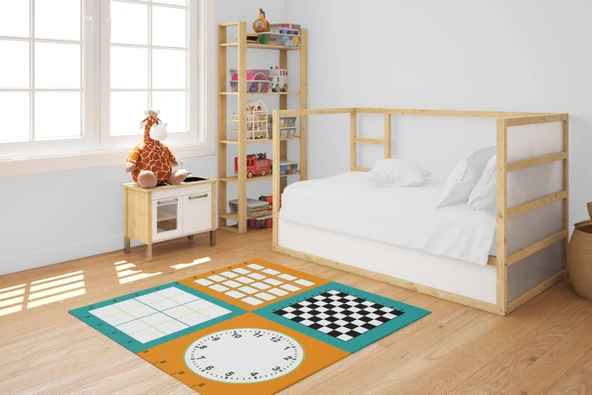 MATEMATİK HALISI 140*140 - Resim 3