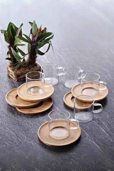 6 Lı Cam Çay Fincanı Seti 200 ml ürün görseli 1