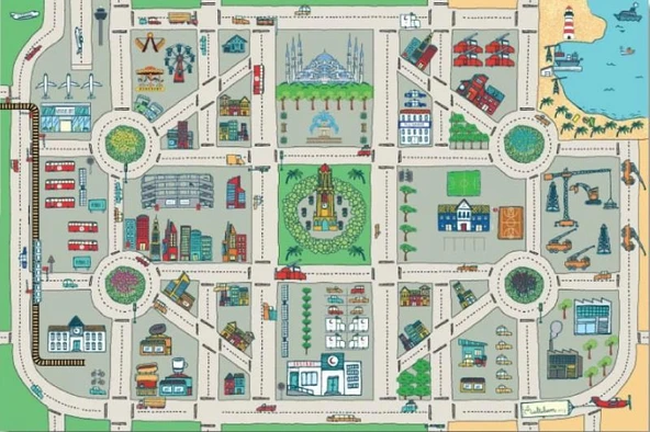 ŞEHİR OYUN HALISI 150*100 - Resim 7