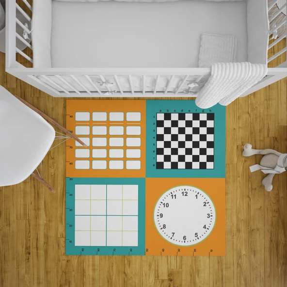 MATEMATİK HALISI 140*140 - Resim 2